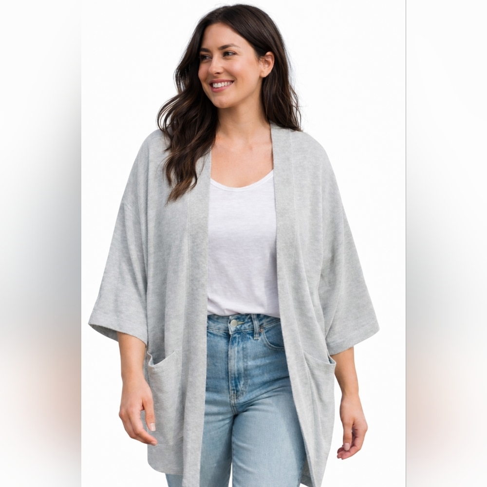 NWT Anthropologie Donni Sandwash Open Front Cardigan 1X